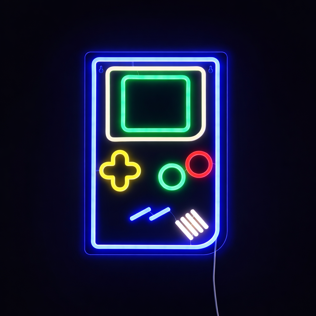 Gameboy Neon Væglampe