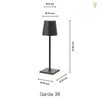 Garda 38cm Trådløs IP54 Sort