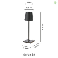 Garda 38cm Trådløs IP54 Sort
