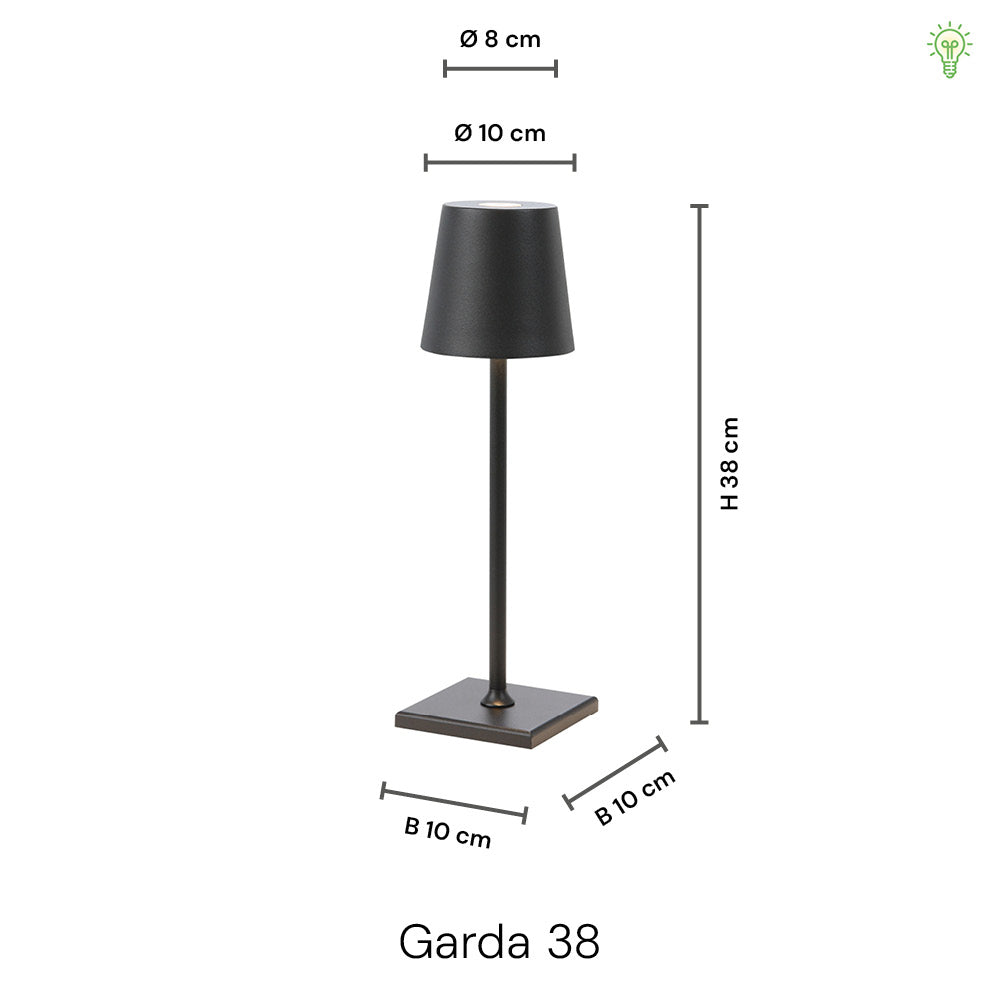 Garda 38cm Trådløs IP54 Sort