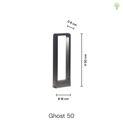 Ghost LED Udendørs Havelampe 50cm