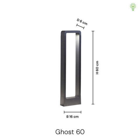 Ghost LED Udendørs Havelampe 60cm