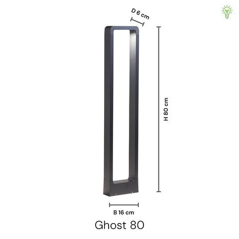 Ghost LED Udendørs Havelampe 80cm