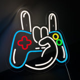 Joystick Hand Sign Neon Væglampe-Lightish-OutletLamper.dk