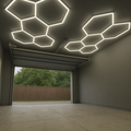Hexagon Garage LED 5-Set 6500K-Lightish-OutletLamper.dk