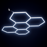 Hexagon Garage LED 5-Set 6500K-Lightish-OutletLamper.dk