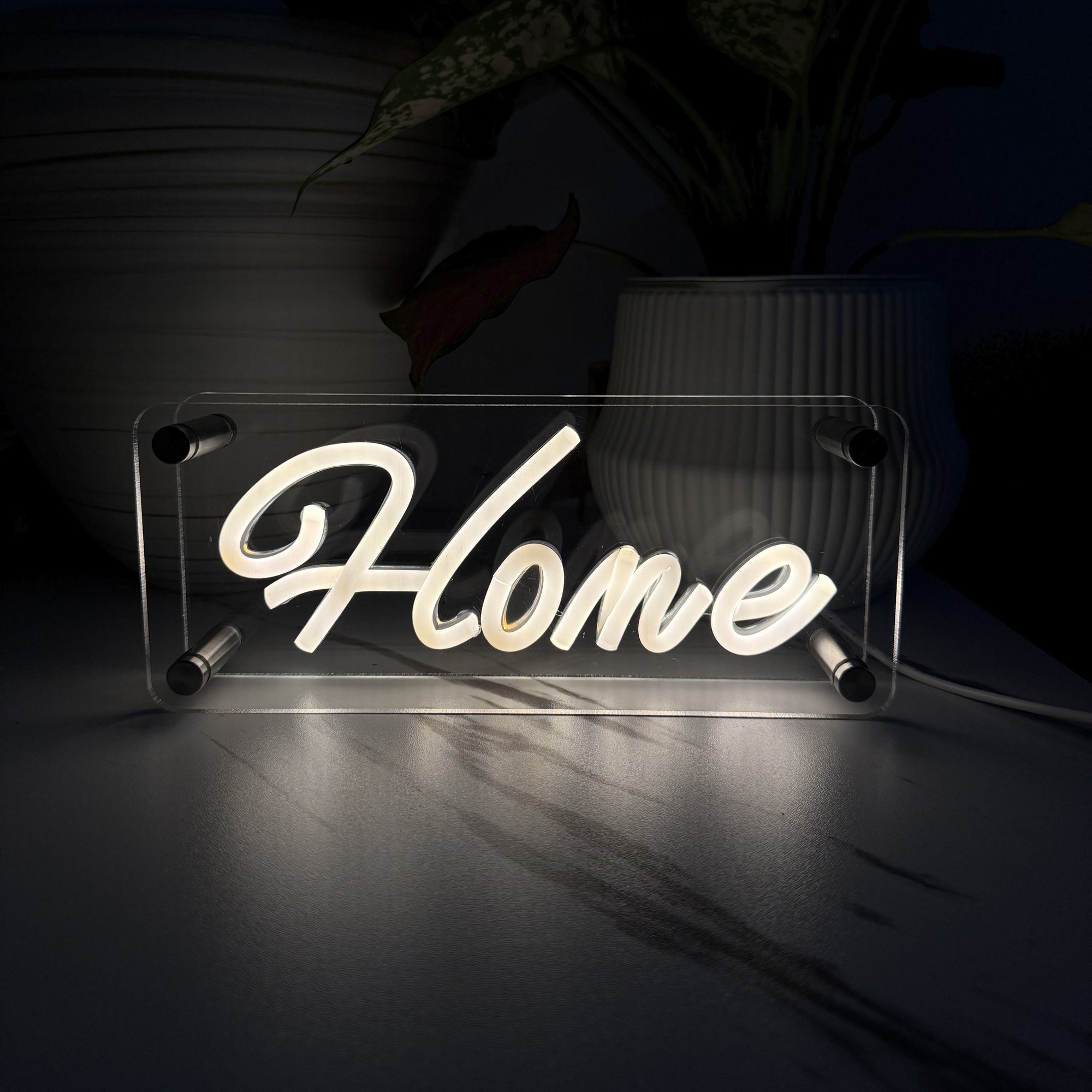 Home LED Neon Box Bordlampe-Lightish-OutletLamper.dk