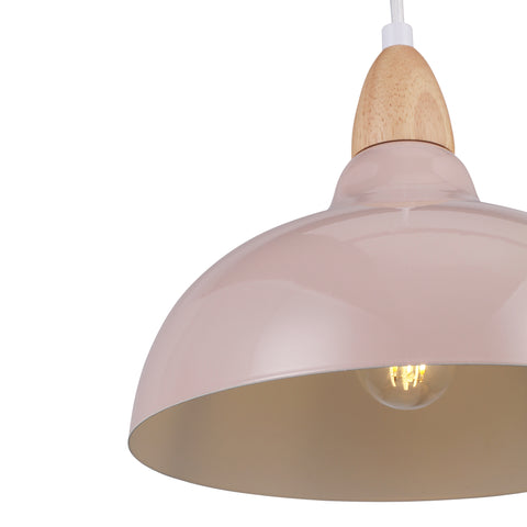 Oak Pendel Ø24 Glossy Beige Pink