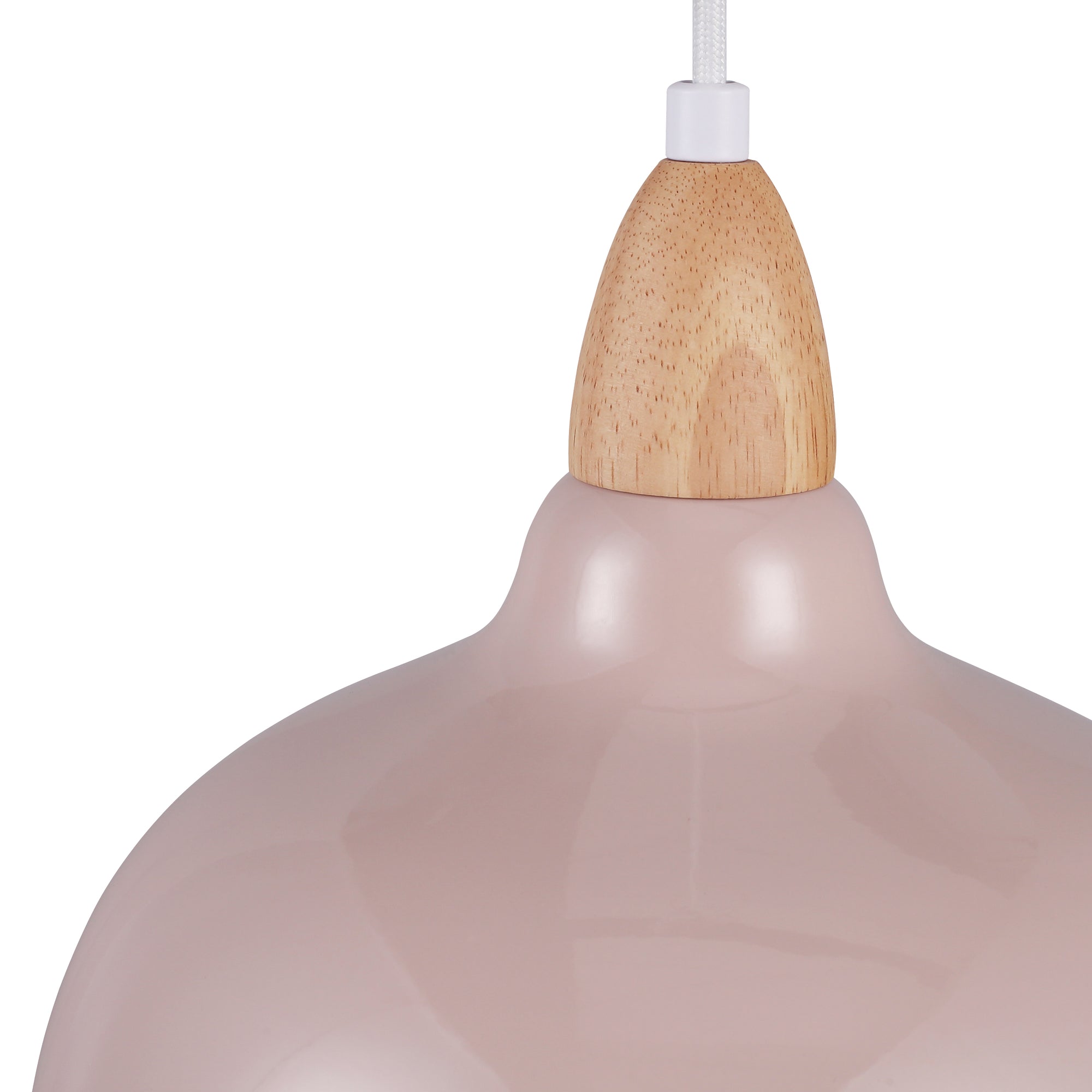 Oak Pendel Ø24 Glossy Beige Pink-Nordic Seasons-OutletLamper.dk