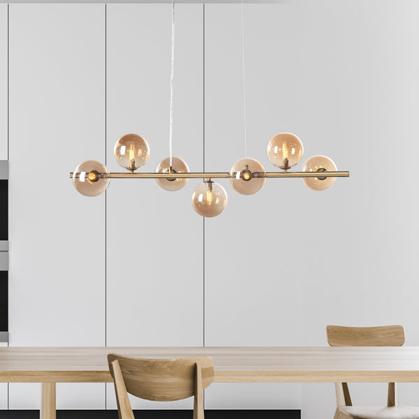 Bubbles Langbordspendel 90cm Amber