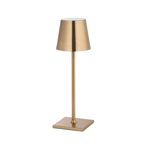 Garda Medium 30cm Trådløs Bordlampe IP54 Messing