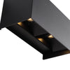 Cube Wide IP65 12W Udendørs Væglampe Sort