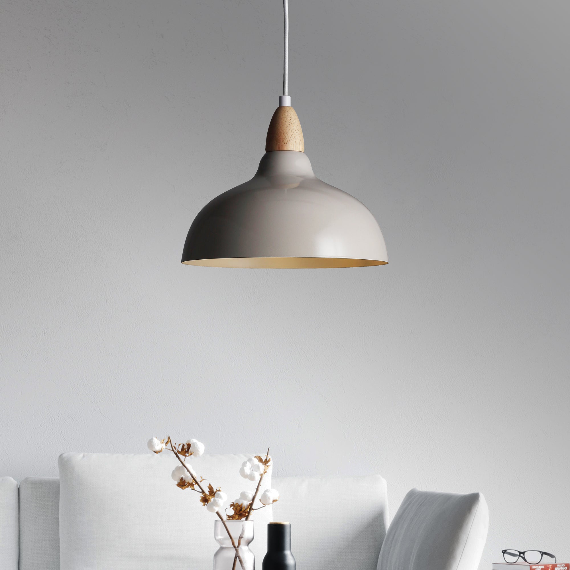 Oak Pendel Ø24 Glossy Dove-Nordic Seasons-OutletLamper.dk
