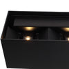 Cube Wide IP65 12W Udendørs Væglampe Sort