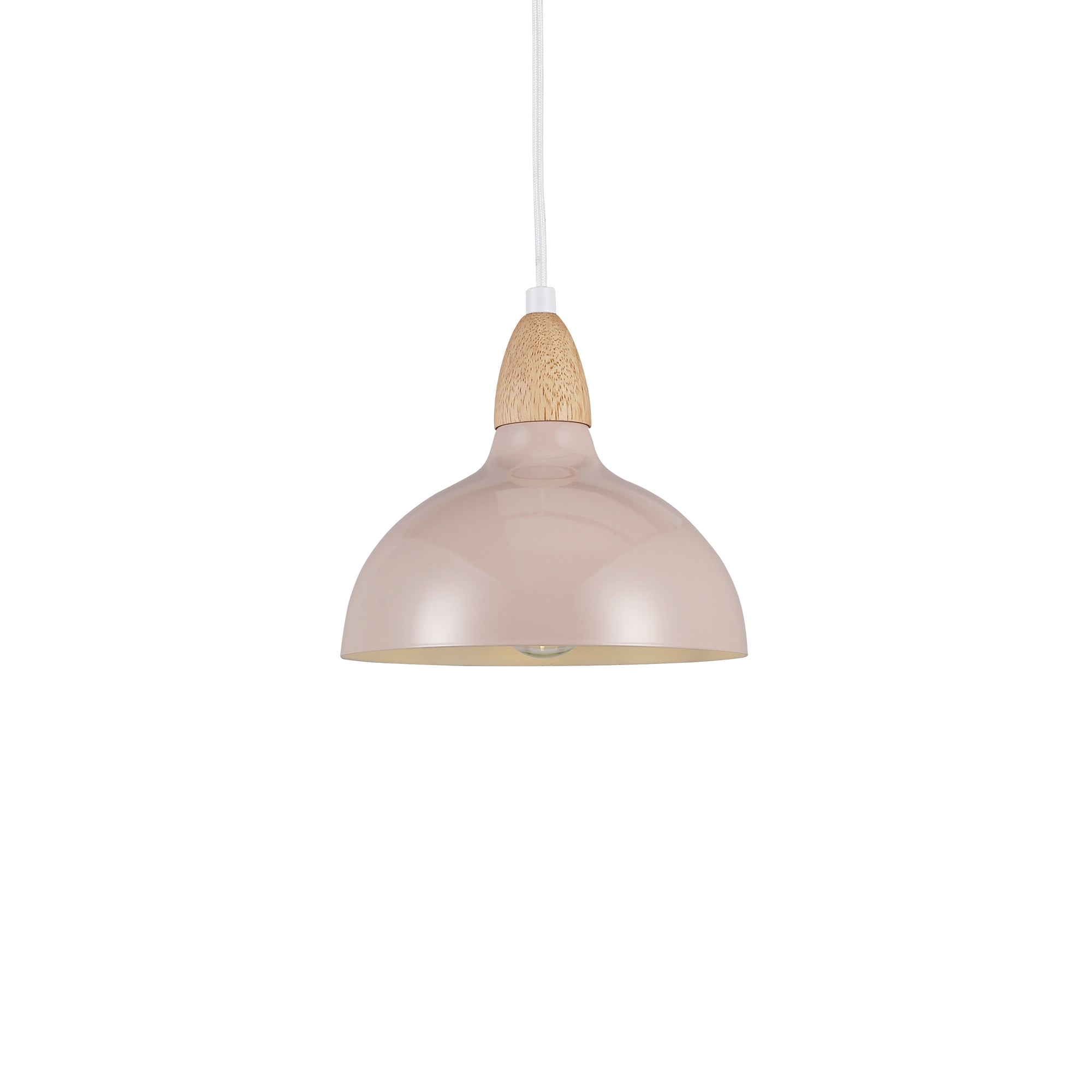 Oak Pendel Ø19 Glossy Beige Pink-Nordic Seasons-OutletLamper.dk