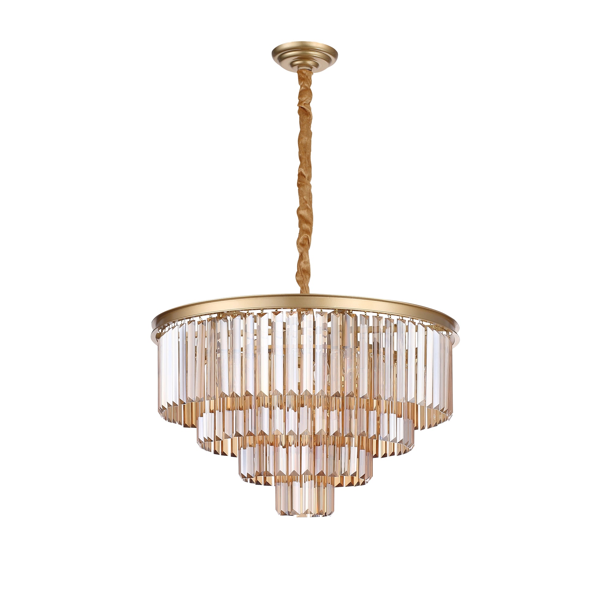Santorini Lysekrone Ø40 Amber-Nordic Seasons-OutletLamper.dk