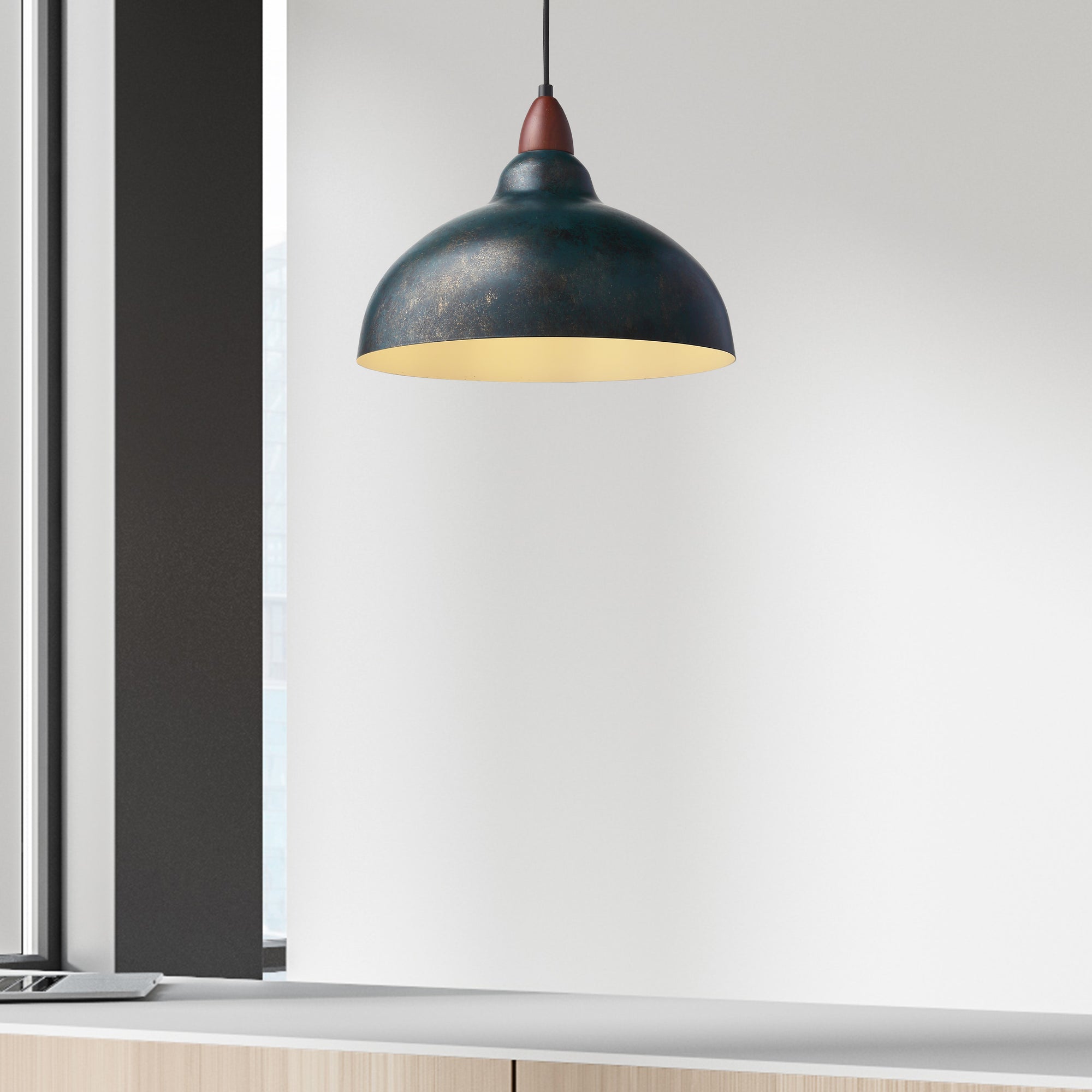 Oak Pendel Ø35 Galvaniseret Blå-Nordic Seasons-OutletLamper.dk