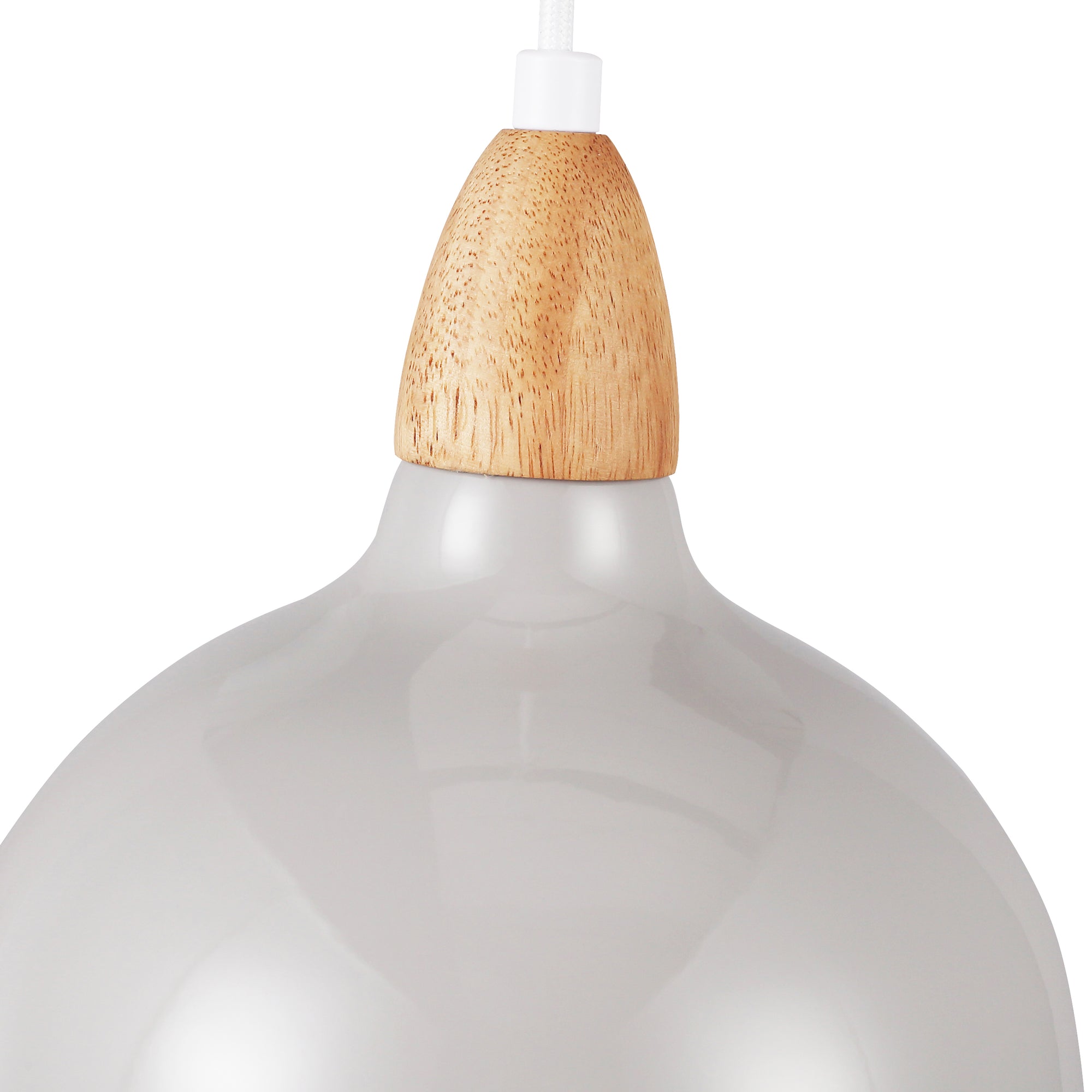 Oak Pendel Ø19 Glossy Grå-Nordic Seasons-OutletLamper.dk