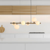 Valencia Langbordspendel 63cm Messing/Opal-Nordic Seasons-OutletLamper.dk