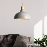 Oak Pendel Ø24 Glossy Grå-Nordic Seasons-OutletLamper.dk
