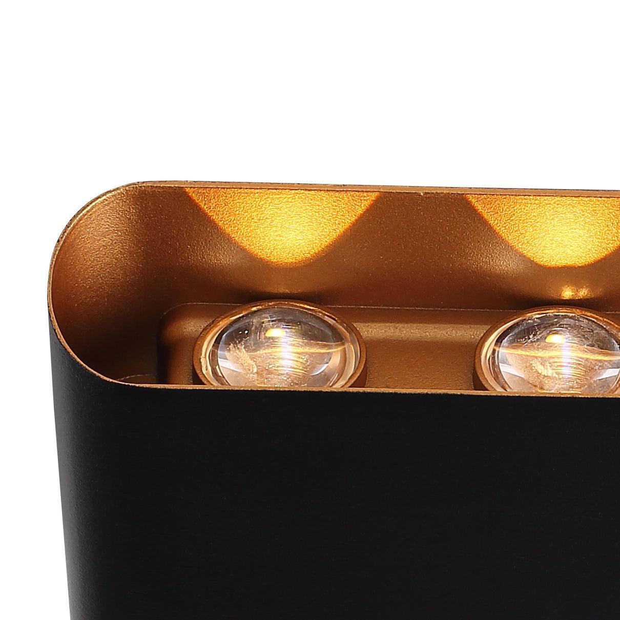 Twilight Gold 6W Væglampe Sort-Nordics Pro-OutletLamper.dk
