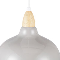 Oak Pendel Ø24 Glossy Grå-Nordic Seasons-OutletLamper.dk