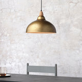 Oak Pendel Ø35 Lyst Træ - Antik Messing