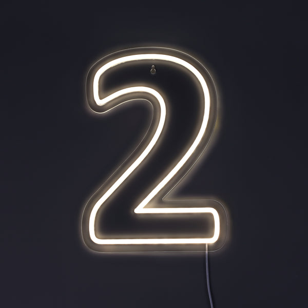 Tal 2 Neon Væglampe