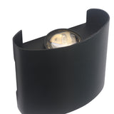 Ortelo 2W 7cm Væglampe Sort