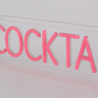 Cocktails LED Neon Box Bordlampe-Lightish-OutletLamper.dk