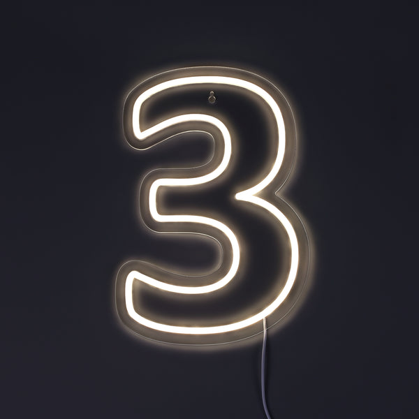 Tal 3 Neon Væglampe