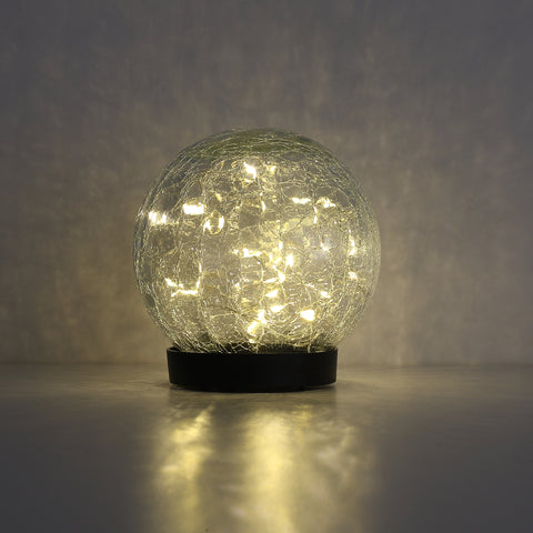 Solcelle Glaskugle 12cm