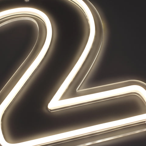 Tal 2 Neon Væglampe