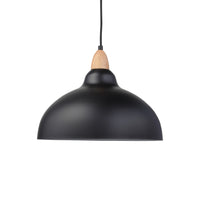 Oak Pendel Ø35 Lyst Træ/Sort-Nordic Seasons-OutletLamper.dk