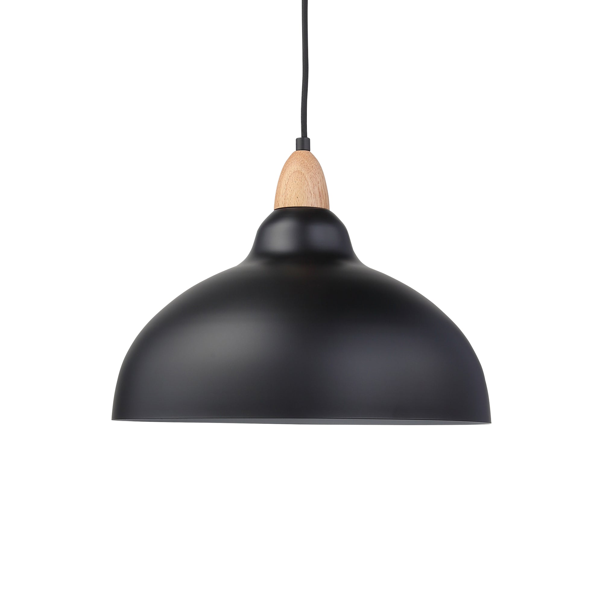 Oak Pendel Ø35 Lyst Træ/Sort-Nordic Seasons-OutletLamper.dk