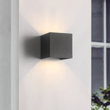 LED Væglampe 12W Udendørs Sort-Nordics Pro-OutletLamper.dk