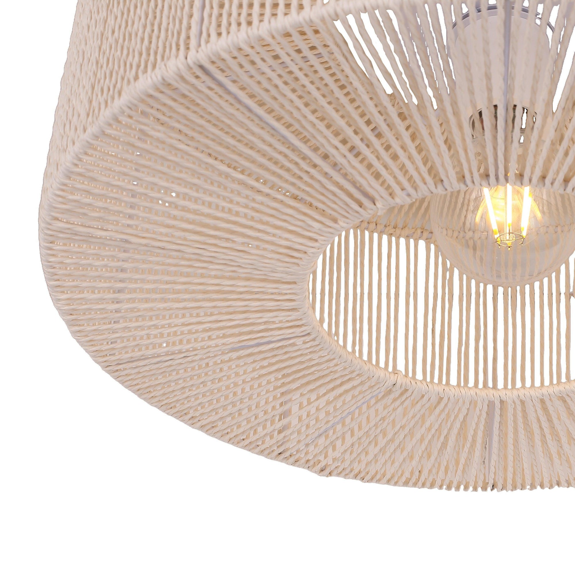 Braided Loftlampe Ø46 Raw White-Nordic Seasons-OutletLamper.dk