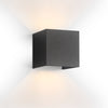 LED Væglampe IP65 12W Udendørs Sort