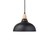 Oak Pendel Ø24 Lyst Træ/Sort-Nordic Seasons-OutletLamper.dk