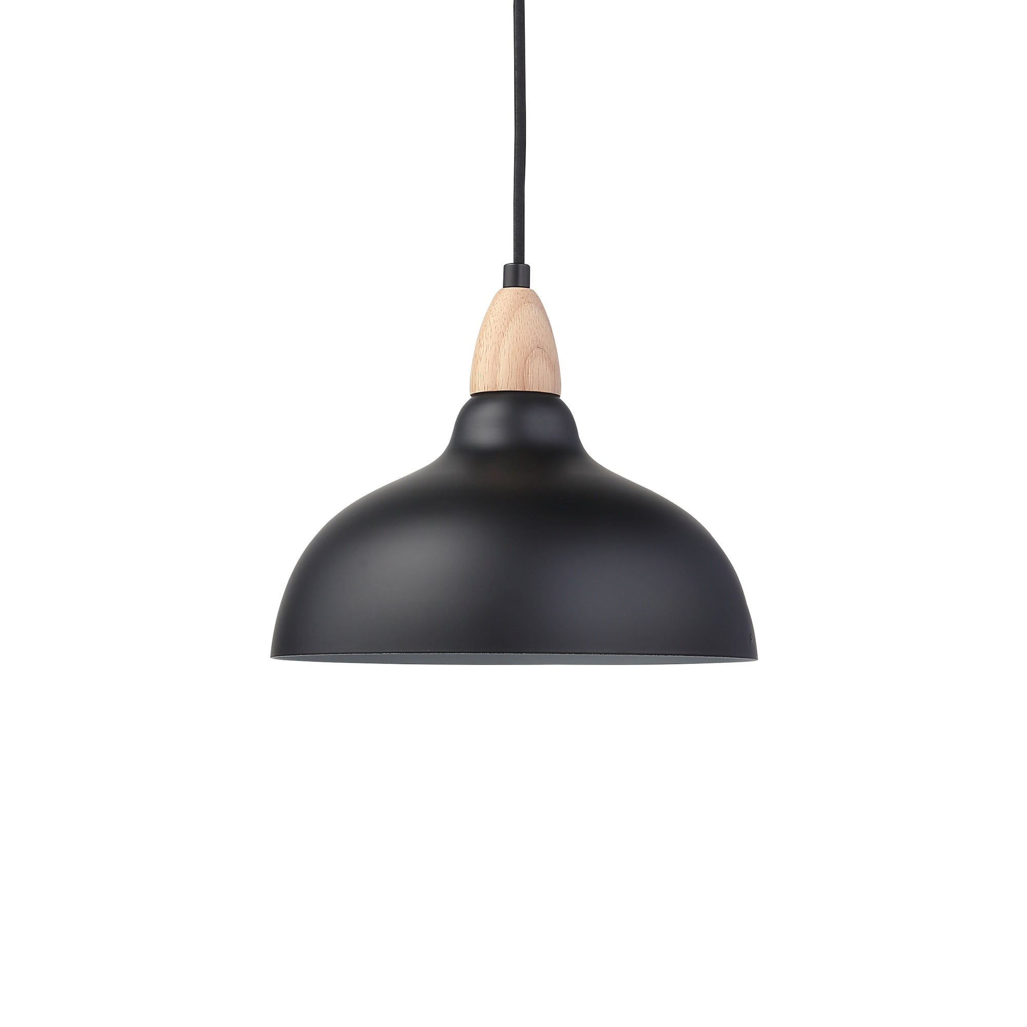 Oak Pendel Ø24 Lyst Træ/Sort-Nordic Seasons-OutletLamper.dk