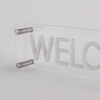 Welcome LED Neon Box Bordlampe-Lightish-OutletLamper.dk