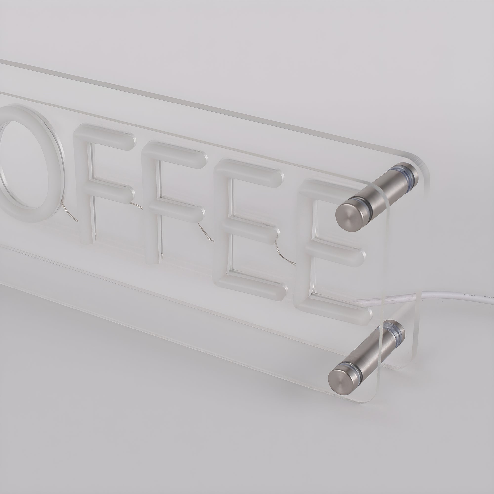 Coffee LED Neon Box Bordlampe-Lightish-OutletLamper.dk
