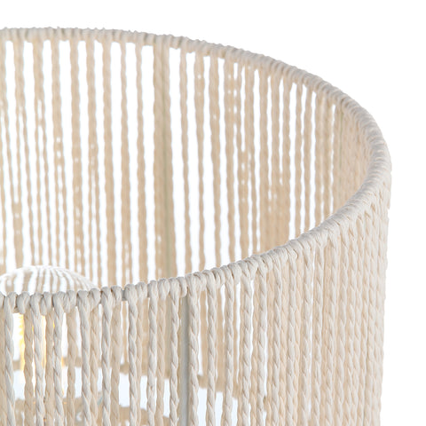 Braided Bordlampe Raw White