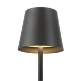 Garda Medium 30cm Trådløs Bordlampe IP54 Sort
