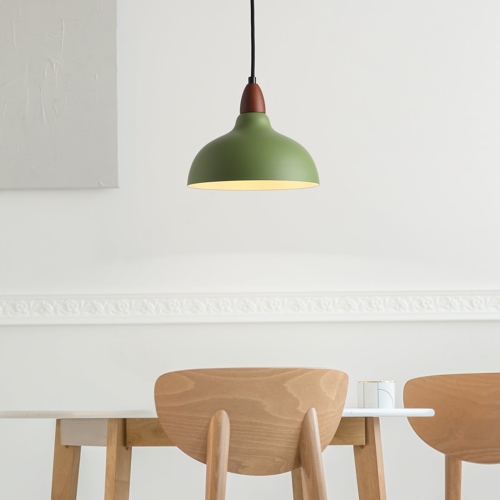 Oak Pendel Ø24 Mørkt Træ - TEST VARIANT - Grøn
