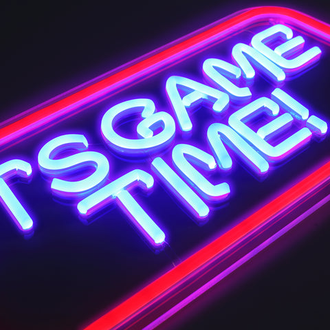 Its Game Time Neon Væglampe