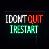 I Dont Quit I Restart Neon Væglampe