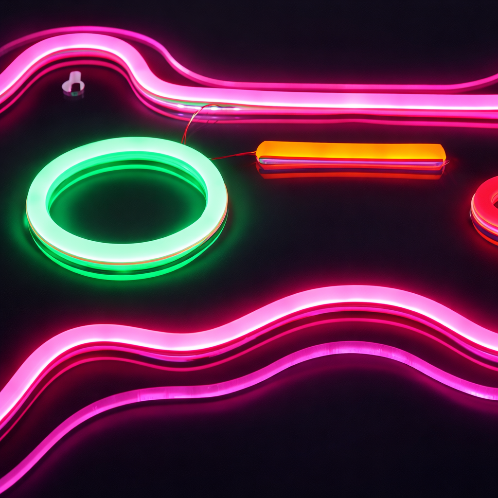 Joystick Neon Væglampe Pink