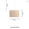 Jute Raw Pendel Ø30