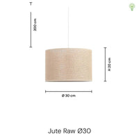 Jute Raw Pendel Ø30